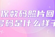社保数码照片回执号码是什么样子-社保照片回执