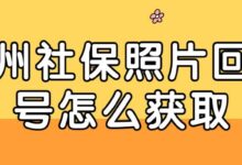 广州社保照片回执号怎么获取-社保照片回执