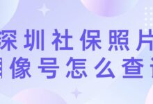 深圳社保照片图像号怎么查询-社保照片回执
