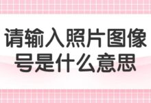 请输入照片图像号是什么意思-社保照片回执