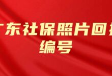 广东社保照片回执编号-社保照片回执
