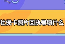 社保卡照片回执号填什么-社保照片回执