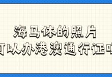 海马体的照片可以办港澳通行证吗?-社保照片回执