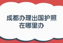 成都办理出国护照在哪里办?-社保照片回执